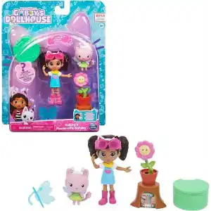 Gabbys Dollhouse 2 Oyuncak Figürlü Flower-rific Bahçe Seti (2 Aksesuar, Teslimat ve Mobilya Parçası)