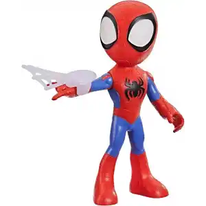 Marvel Spidey and His Amazing Friends Büyük Boy Spidey Figürü, 22,5 cmlik Aksiyon Figürü, Çocuklar için Okul Öncesi Oyuncakları, 3 Yaş ve Üzeri, Süper Kahraman Oyuncakları