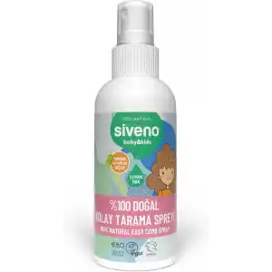 Siveno%100 Doğal Kolay Tarama Spreyi Çocuklar İçin Nemlendirici Hindistan Cevizi Yağlı 100 ml