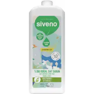 Siveno%100 Doğal Sıvı Kastil Sabun Zeytinyağlı Yoğun Nemlendirici Arındırıcı Bitkisel Vegan 1000 ml