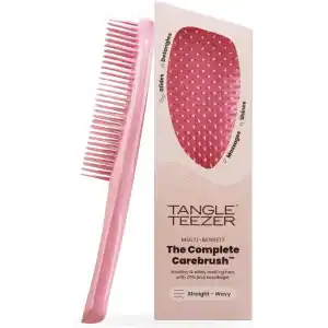 Tangle Teezer Complete Carebrush Fine Saç Bakım Fırçası Düz ve Dalgalı Saçlar İçin Düğümleri Nazikçe Açar, Saç Derisine Masaj Yapar Pembe