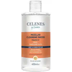 Celenes By Sweden Sea Buckthorn Misel Temizleme Suyu Yağlı ve Karma Ciltler, 400 ml