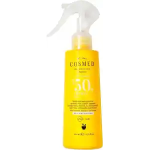 Cosmed Tüm Cilt Tipleri için Aile Boy Yüz ve Vücut Sprey SPF50 Güneş Kremi 200 ml