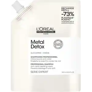 LOréal Professionnel Serie Expert Metal Detox Refill Şampuan 500 ml - İşlem Görmüş ve Boyalı Saçlar İçin Kırılma Karşıtı Bakım