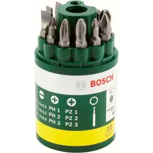 Bosch Professional Accessories Vidalama Ucu Seti, Yeşil, 10 Adet