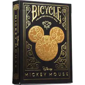Bicycle Disney Mickey Mouse Siyah ve Altın Sarısı Oyun Kartları