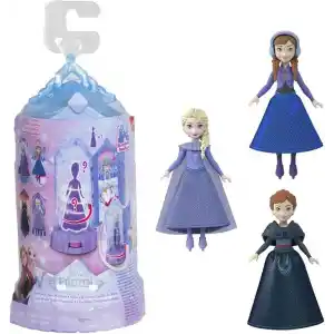 Mattel Disney Karlar Ülkesi sürpriz küçük bebek ve mini kale oyun setleri, dönerek ortaya çıkan sürpriz bebek, filmlerden ilham alan Buz Kalesi Sürprizi (Stiller çeşitlilik gösterebilir), JCR85