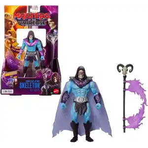 14 cmlik Masters of the Universe İskelet Asası ile Özel İskeletor Aksiyon Figürü, döndür-bırak özellikli aksiyon hareketi ve aksesuar, 2026 yapımı filmden uyarlanmış süper kötü oyuncağı, JKJ00