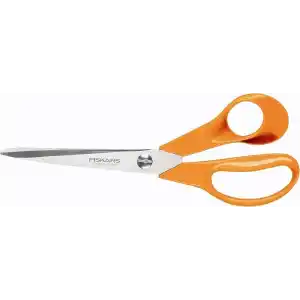 Fiskars El sanatları, dikiş ve ofis işleri için evrensel makas, Klasik, Uzunluk: 21 cm, Sağ elini kullananlar için, Turuncu, 1005148