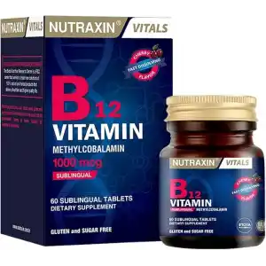 Nutraxin B12 Vitamin 1000 mcg 60 Tablet Takviye Edici Gıda
