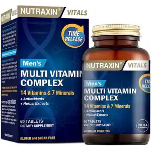 Nutraxin Mens Multi Vitamin Complex 60 Tablet Takviye Edici Gıda
