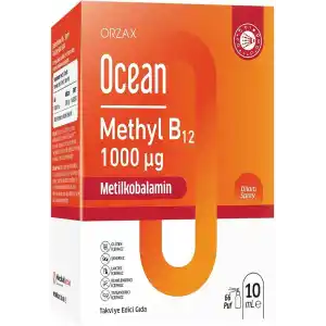 Ocean Methyl B12 1000 mcg Metilkobalamin içeren Dilaltı Sprey (1 x 10 mL)