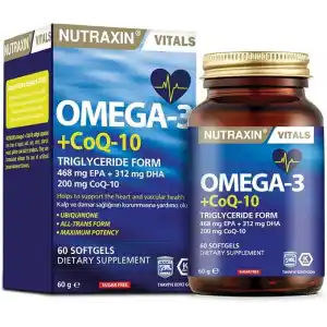 Nutraxin Omega 3 + CoQ-10 60 Soft Jel