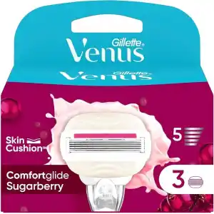 Gillette Venus ComfortGlide Sugarberry Kokulu Miami Kadın 3lü Yedek Bıçak