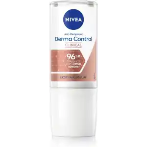 NIVEA Derma Control Clinical Kadın Roll-on deodorant 50 ml,96 saat üstün koruma,Anti-perspirant