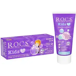 R.O.C.S. Kids 4-7 Yaş Florürsüz Diş Macunu Balon Sakızı Tadında