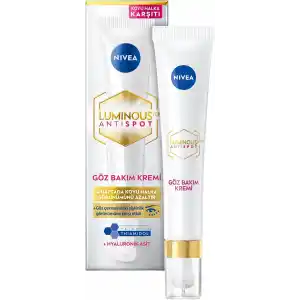 NIVEA Luminous630 Koyu Halka Karşıtı Göz Bakım Kremi 15 ml, Nemlendirici,Kafein,Thiamidol,Hyaluronik Asit
