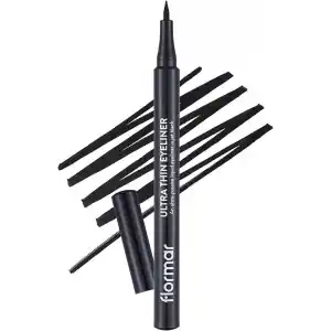 Flormar Ultra Ince Uçlu Eyeliner (SİYAH) - Ultra Thin Eyeliner - 001 Black - 8690604478491