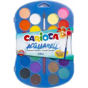 Carioca Sulu Boya 30 Mm. Fırçalı 24Lü Yeni