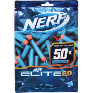 Nerf Elite 2.0 50 Dart Yedek Paketi, 50 Resmi Nerf Elite 2.0 Dart İçerir, Tüm Nerf Elite Atıcılarla Uyumludur
