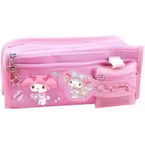 Sanrio My Melody Pembe Yüksek Kapasiteli Çok Gözlü Kalemlik Kalem Kutusu