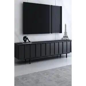 Mat Siyah Yapışkanlı Kaplama Folyosu 61 CM X 1 MT