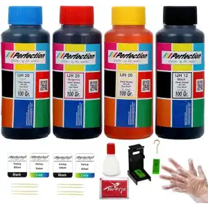 Perfection HP Uyumlu İki Kartuşlu Yazıcılar İçin Dolum Seti 4x100 gr.