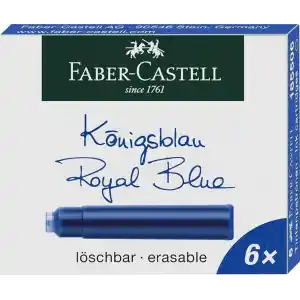 Faber-Castell Dk Kartuş, Royal Mavi, 6lı
