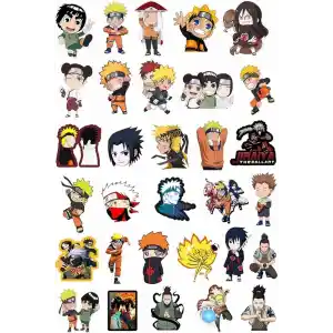 Naruto Anime 31Li Sticker Paketi