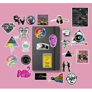 Pink Floyd Sticker Paketi/Bullet Journal Defter Çıkartma Ajanda Laptop Etiket