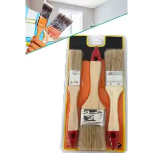 Mobee Real OZS-10149 Kestirme Fırça Seti Boyacı Seti Hobi Seti 3 Lü Boya Fırça Seti 1410