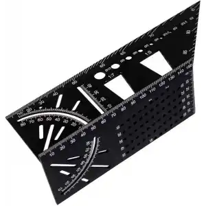TROY 25901 Alüminyum Kırlangıç Geçme İşaretleme Gönyesi, 215mm