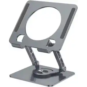 360 Derece Dönebilir Laptop ve Tablet Standı – Paslanmaz Çelik, Ayarlanabilir Yükseklik, Katlanabilir Masaüstü Bilgisayar Standı, iPad ve MacBook Uyumlu Ergonomik Raf-Dizüstü Pc (Tablet Standı)