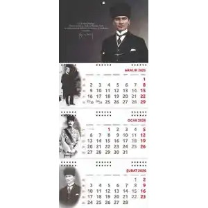 2026 Atatürk Gemici Duvar Takvimi - Gazi