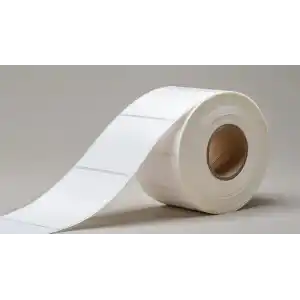 100x100 mm EKO TERMAL ETİKET RULO HOTMELT TUTKAL / 1000 Lİ SARIM/Ø 25 mm