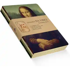 Retronote Da Vinci 4lü Defter Seti, Renaissance Series, Çizgisiz, 64 Sayfa, 14x21 cm