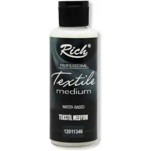 Rich Lisinya202 Tekstil Medium, 120 ml, Su Bazlı Kumaş Boyası 8697886187803
