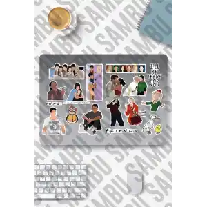 Friends Temalı Sticker Etiket Seti 2 - Laptop Notebook Telefon