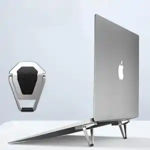 Coofbe Mini Laptop Standı Masaüstü Laptop Tutucu Laptop Standı Portatif Yapışkanlı Laptop Standı set