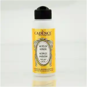 Cadence Yarı Mat Su Bazlı Vernik 120Ml Şeffaf Tek Ebat