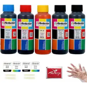 Perfection Epson Uyumlu 664 L550, L555, L565, L605 Tanklı Yazıcı Mürekkep Seti 5 x 100 gr.