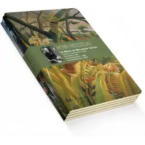 Retronote Henri Rousseau 4lü Defter Seti, Le Rêve du Douanier Series, Çizgisiz, 64 Sayfa, 14x21cm, Çok Renkli