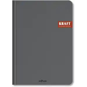 Le Color Kraft Ofis Defter Kareli Gri