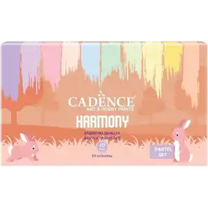 Cadence HARMONY AKRİLİK 10LU SET PASTEL RENKLER 59ML