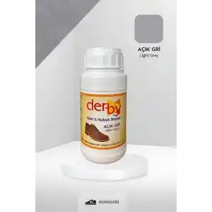 Derby Açık Gri Süet Ve Nubuk Deri Boyası 250 Ml Süet Nubuk Ayakkabı Boyası