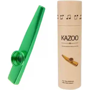 MK-01G Metal Kazoo Kutulu Alüminyum Alaşım Yeşil