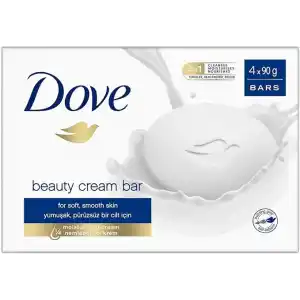 Dove Beauty Cream Bar Katı Güzellik Sabunu Original Nemlendirici Etkili, 4x90 g