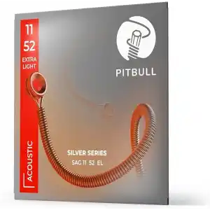 Pitbull Silver Akustik Gitar Teli SAG L 11-52 Light
