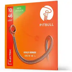Pitbull Gold Seri Elektro Gitar Teli SET (10-46 Light, Tekli Set)