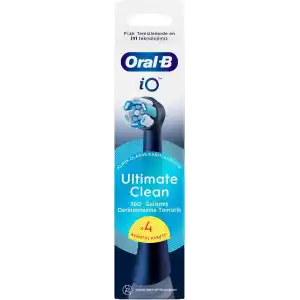 Oral-B iO Ultimate Clean Siyah Diş Fırçası Yedek Başlığı 4 Adet